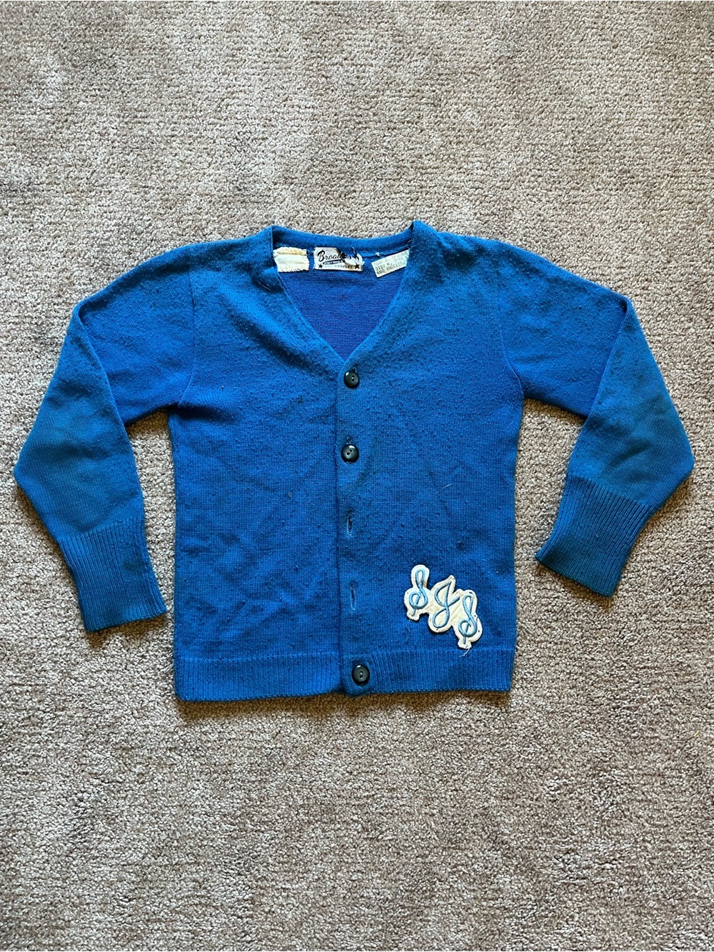 VTG 70’s St. James Episcopal School Cardigan Sweater - Picture 1 of 8